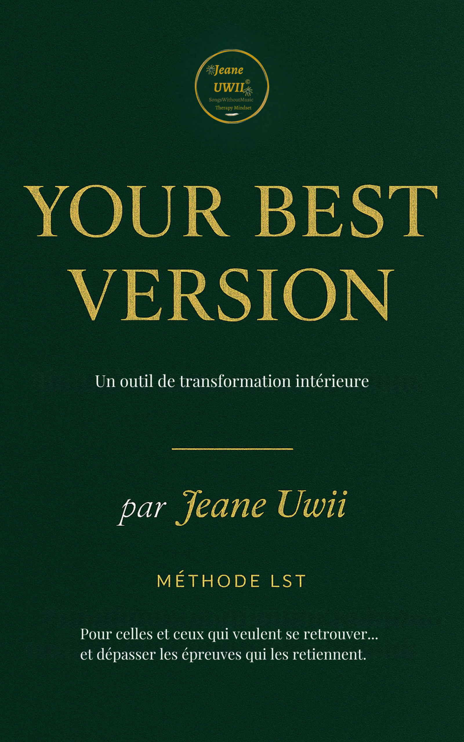 abstract cool tones portrait